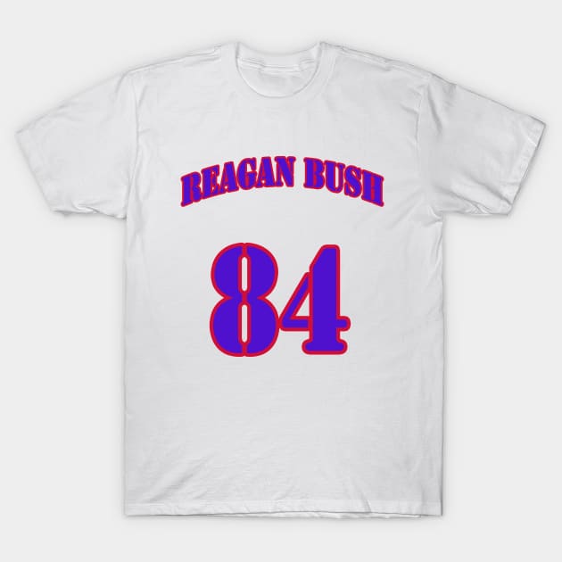 new reagan bush 84 player name T-Shirt by Aleey